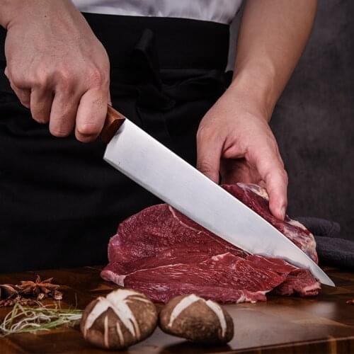 Kitchen Knife Butcher Slaughter Slicing Meat Knives Professional Chef Knife Cook Tools Kitchen Accessories 10 inch Steel Knives
