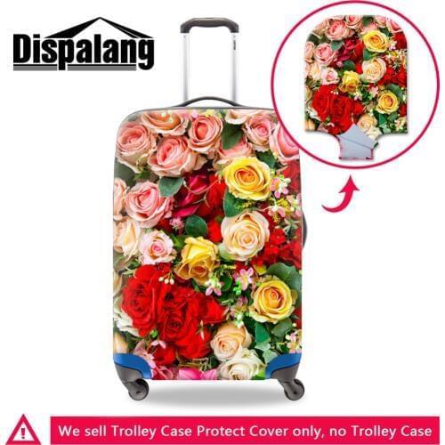 Best trolley luggage covers Floral Spandex Suitcase protective covers Flower Printed Waterproof Cover for 18-30 inch luggage