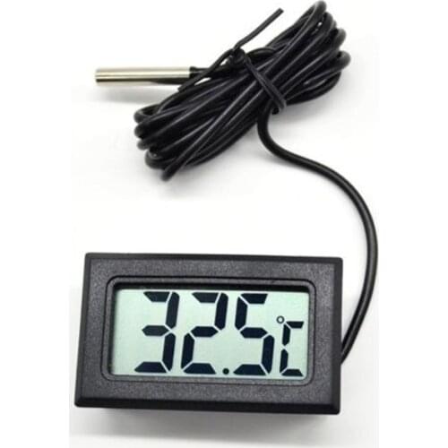Mini Digital LCD Display Water Thermometer Gauge for Probe Temperature Aquarium Tank Pool Refrigerator Home Thermometer