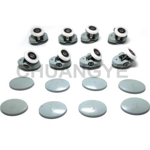 Set of 8Singel Butterfly Shower/Bathroom Door Rollers/Runners/Guides Wheels diameter 23mm CY-301AB-3
