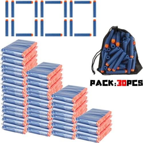 1000PCS Pack Bullets 7.2cm Refill Compatible Darts for Nerf Mega Elite Series Toy-Gun Blasters for Nerf Accessories Nesh Bag