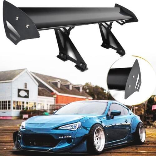 110cm Adjustable Black Rear Racing GT Spoiler Wing Lightweight Aluminum Car GT Rear Trunk Wing Racing Spoiler