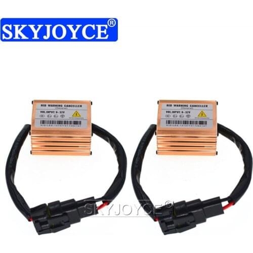 SKYJOYCE 2PCS Canbus HID Xenon Warning Canceller Decoder For H1 H3 H7 H11 Car HID Headlight Kit Error Free HID Load Resistor