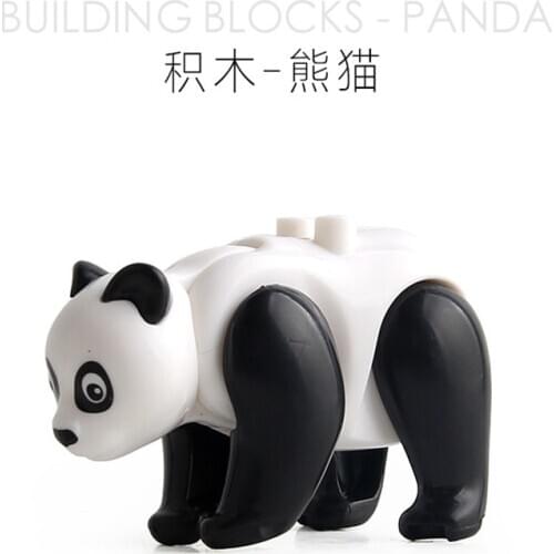 Creator Compatible Action Figures Single sale Panda Set Kids Toys Figure Model Educational Toy Animal Animals For Creators Gifts