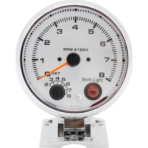 Universal 3.75" 95mm Car Auto Tachometer 7 Color Displaying 0-8000RPM