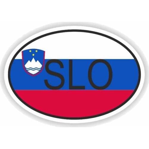 Slovenia Country Flag Vinyl Interesting Car Sticker Accessories Car Styling Decal Cover Scratches Waterproof PVC 15cm*10cm