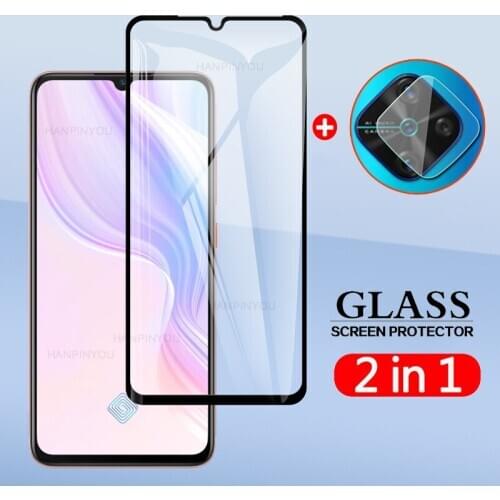 2 In 1 Back Camera Lens Film & Screen Protector Protective Tempered Glass For vivo X50 Lite / V17 (Russia) / S1 Pro S1 Prime Y9s