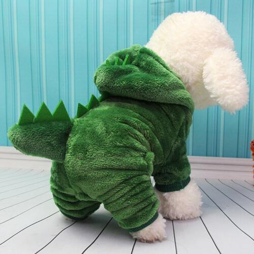Dinosaur Coat Dog Clothes For Small Dogs Winter French Bulldog Jacket Cartoon Dog Halloween Costume Chihuahua Outfit Pet Clothes