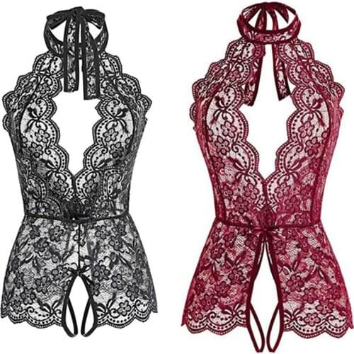 S-3XL Erotic Lingerie Women Underwear Sexy Lace Dress Porno Costume For Sex Open Bra Lingerie Babydoll Sleepwear Plus Size