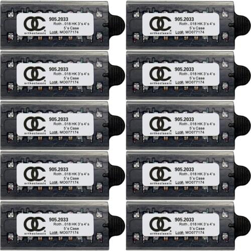 Dental Orthodontic MIM Metal Brackets Braces ROTH 0.018 Slot 345 Hooks 10 Sets/200 pcs