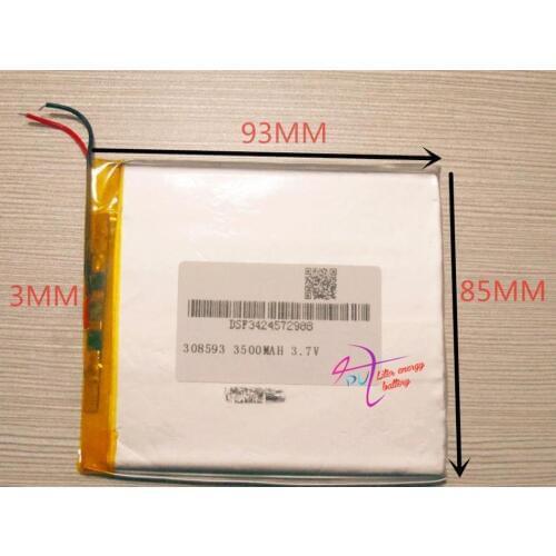 1PCS 3500mAH lithium polymer Universal 7 inch Tablet PC batteries batteries 308593