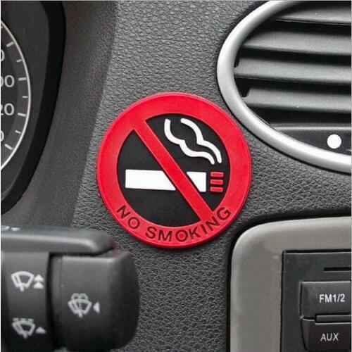 3pcs New hot selling car styling No smoking logo stickers Warning car stickers wall decoration Door Decals Free shipping