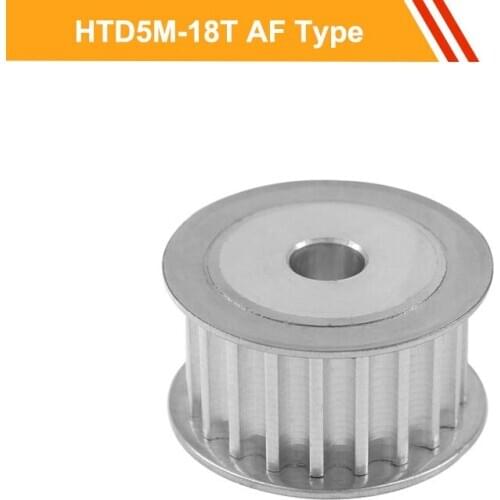 5M 18T Timing Pulley HTD5M Type Aluminium Pulley Wheel 16mm/21mm/27mm Belt Width 5/6/8/10/12/14mm Bore Motor Belt Pulley