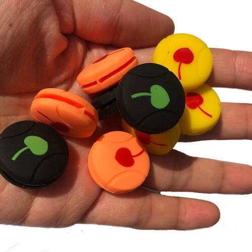 6pcs Cherry cute Tennis Damper Shock Absorber to Reduce Tenis Racquet Vibration Dampeners