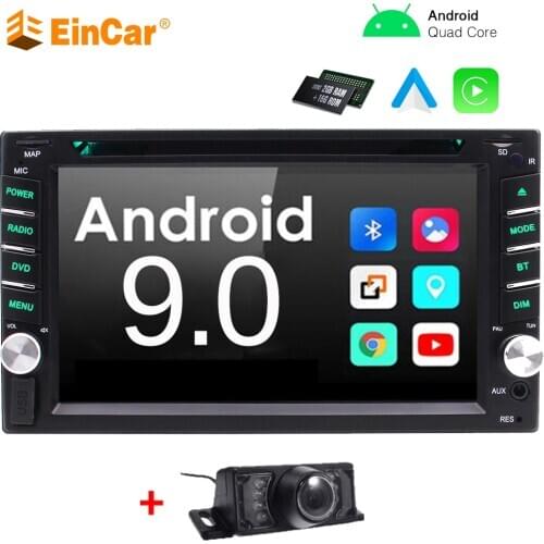 Android 9.0 2 Din Car Radio Multimedia Video Player Universal auto Stereo GPS MAP Bluetooth 6.2 inch Touch Screen DVD Player