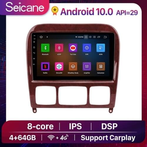 Seicane Android 10.0 For 1998-2005 Mercedes-Benz S-Class W220 S280 S320 S350 S400 S430 S500 Car Radio GPS Car Multimedia player