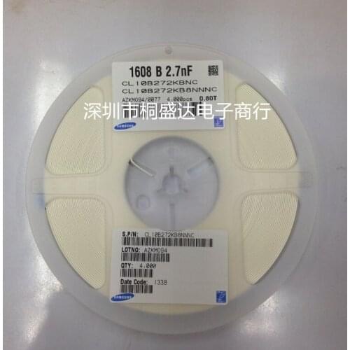 CL10B272KB8NNWC CL10B272KB8NNNC CL10B272KB8NFNC CL10B272JB8NNNC CL10B271KB8NNWC CL10B271KB8NNNC 0603 270pF 100V 50V X7R ±10