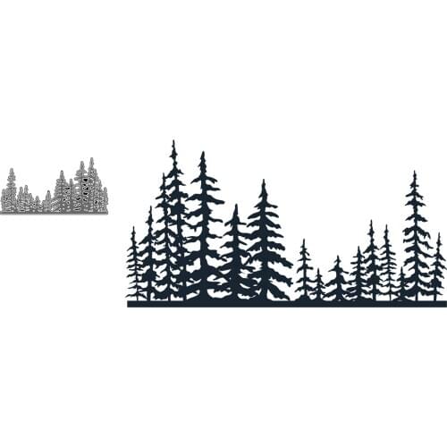 Trees Woods Forest Metal Cutting Dies New Diy Emboss Stencil Scrapbooking Dies For Card Making 2021