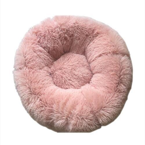 Pet Cat And Dog Sofa & Bed Comfortable Plush Warm Cat Litter Kennel Round Depth Autumn Winter Pet Nest DB820
