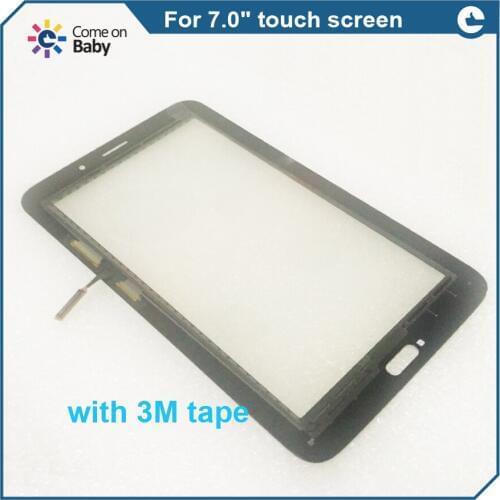 Nice quality For Tab 3 T110 T111 T113 T116 Touch Screen Panel Digitizer Front Glass Sensor Repair with 3M adhesive