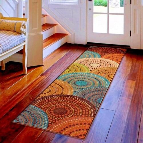 Color Rings Patterned Carpet, Runner Rug,Hallway Runner Rug,Runner,Floor Rug,Corridor Rug,Decorative Rug