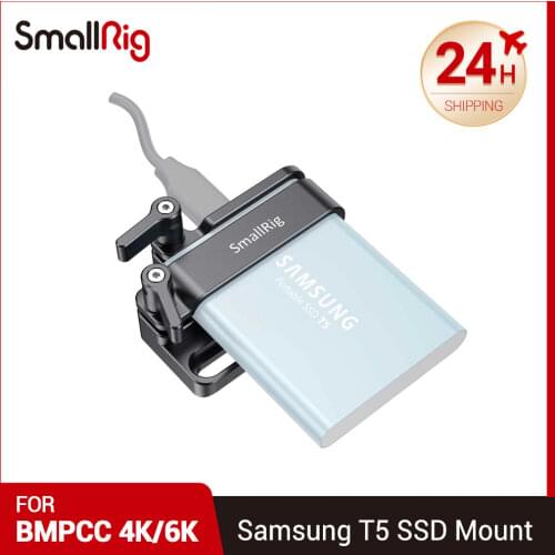 SmallRig Mount for Samsung T5 SSD DSLR Camera Rig For BMPCC 4K / 6K Camera Cage 2245B
