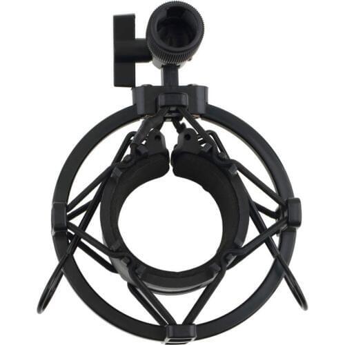 Hot Universal 3KG Bearable Load Mic Microphone Shock Mount Clip Holder Stand Radio Studio Sound Recording Bracket Black