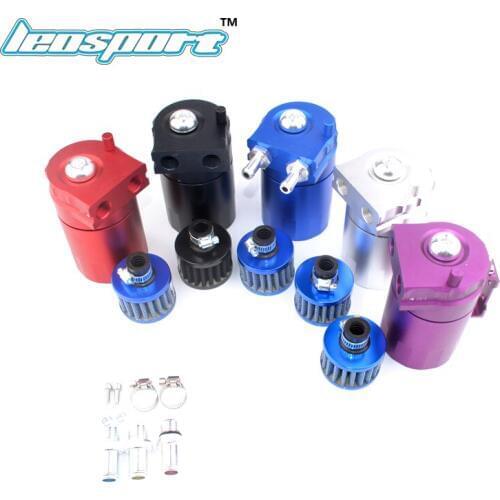 Oil Catch Tank Racing Oil Tank /Oil Catch can Polished Oil Reservoir Catch Can Tank With Breather Filter