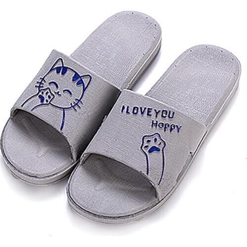 2020 New Flip Flops Men Slippers Fashion Non-slip Mens Beach Flats Casual Shoes Home Slippers Comfortable Rubber Slides TX84