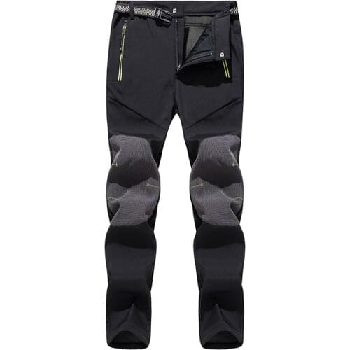 Fonoun Men Hiking Pants Skiing Thicken Warm Keep Waterproof Autumn Winter Windproof Breathable Scratch Resistant FN222