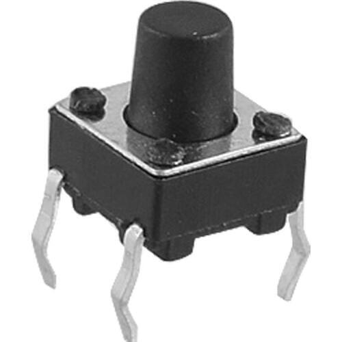 MYLB-SODIAL(R) 10 Pcs 4 Pins Tactile Round Push Button Switch Momentary Tact