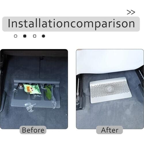 Stainless Steel For Mercedes-Benz GLE GLS Class 350 400 W167 2020 Years Car Seat Outlet Air Outlet Vent Protect Cover Trim