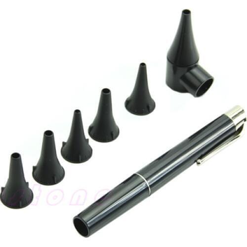 New Black Pen style Earcare Professional Otoscope Diagnostic Lab Science Set
