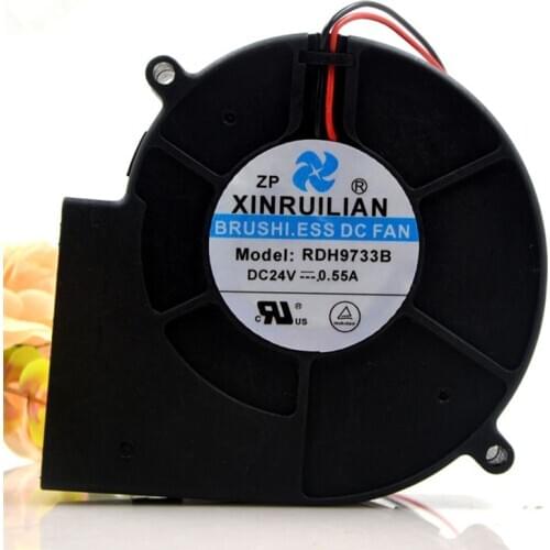 Original RDH9733B 24V 0.55A 9CM 9733 2-wire turbo grill blower cooling fan