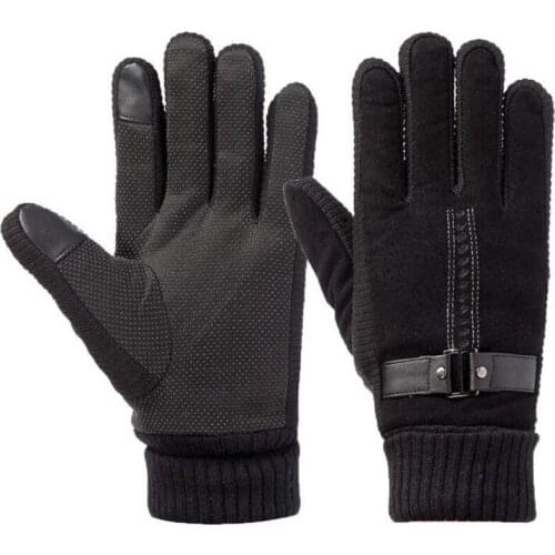 Men Women Cycling Gloves Winter Bike Sports Windstoppers Windproof Warm Zipper Black Riding Glove Touched Screen Mittens