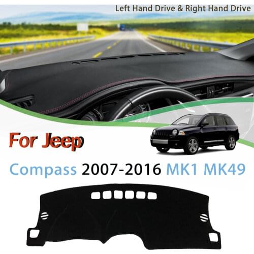 Anti-Slip Mat For Jeep Compass 2007-2016 Dashboard Cover Pad Sunshade Dashmat Car Interior Accessories MK1 MK49