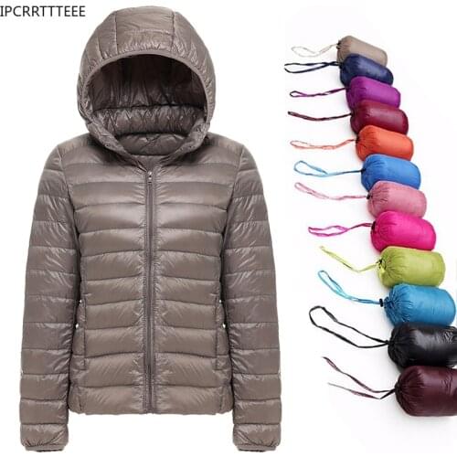Down Jacket Women Coat Autumn Winter 2021 Spring Jackets for Warm Quilted Parka Ladies and Light 2021 Female Ultralight Hooded