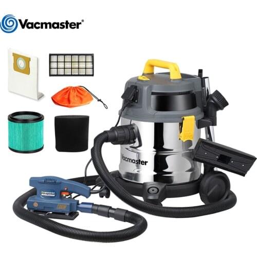 Vacmaster 2 in 1 Vacuum Cleaner for Home Industrial Cleaner with HEPA Filter Stainless Steel Tank Workshop Garage Dust Collector