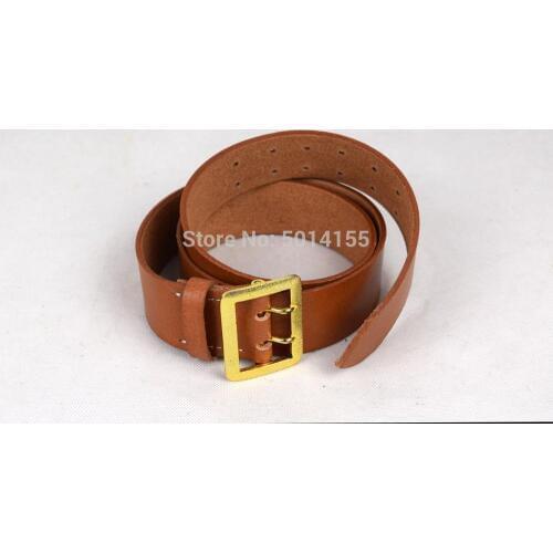 Replica WWII German Vintage Officer Double Claw Wehrmacht Belt Brown