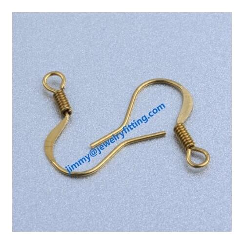 Earring hook with springs kidney earwire fashion earring findings whole sale price color can be plated else
