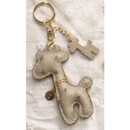 Japan Steel Blade Wooden Die Giraffe Key Ring Pendant Leather Craft Punch Hand Tool Cut Knife Mould Sewing Accessories