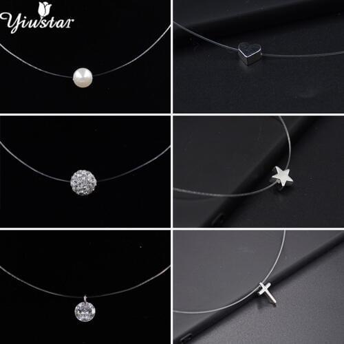 Женские ожерелья из жемчуга Yiustar China At AliExpress