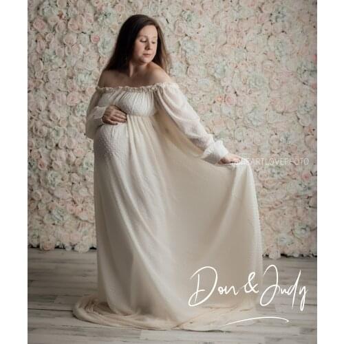DON&JUDY Chiffon Dress 2021 Maternity Pregnancy Clothes Pregnant Women Lady Elegant Vestidos Party Formal Evening Dress