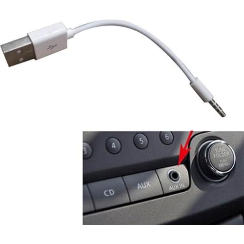 1 PC Car AUX Cable USB Date Cable Replacement Charger Cable 5mm Jack Plug to USB Power Charger Sync Data Transfer Cables