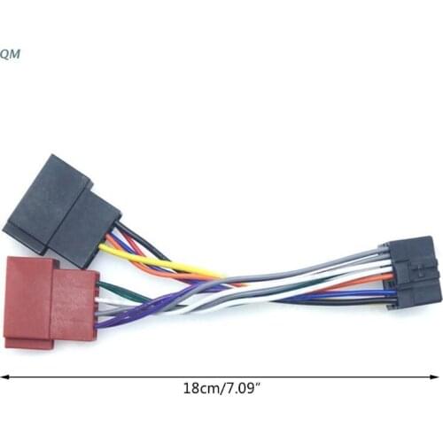 13MF 16 Pin Car Tail Line Stereo Radio Player ISO Wiring Harness Connector Cable For Pioneer 2003