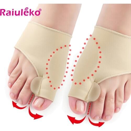 2Pcs=1Pair Medical Device Hallux Valgus Foot Care Toe Separator Thumb Valgus Protector Splint Correction Feet Tool Pedicure Sock