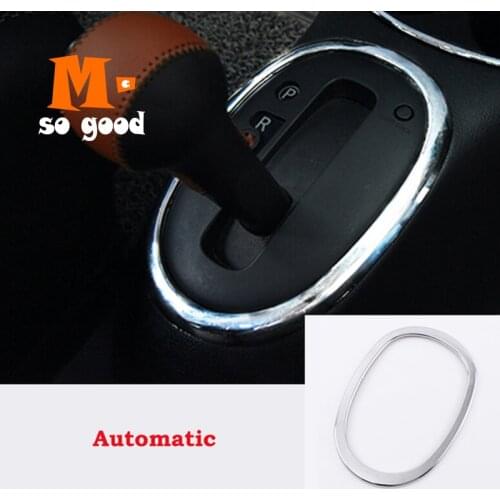 2011 2012 2013 2014 2015 2016 For Nissan Sunny Car Gear Shift Knob Frame Panel Cover Trim ABS Chrome Auto Interior Accessories