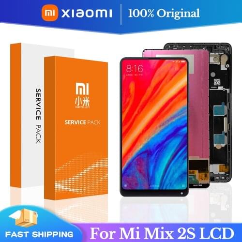 5.99'' Original For Xiaomi Mi Mix 2S LCD Display 10 Touch Screen Panel XiaoMI Mix2S LCD Digitizer Assembly Replacement