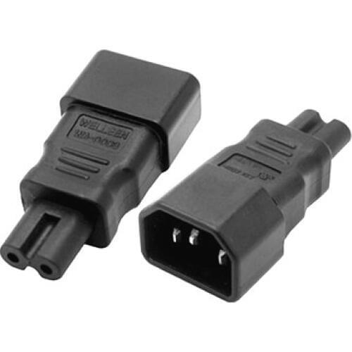 AIEC 320 C14 to C7 adapter IEC C7 to C14 AC adapter Kettle 3-Pin C14 Male To C7 Female Power Converter Plug Socket