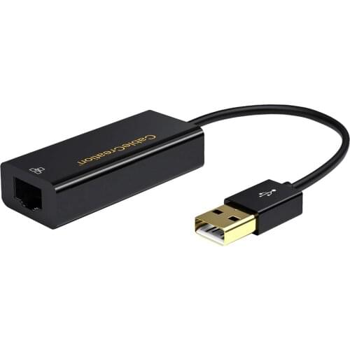 USB to Network Adapter, Gold Plated USB 2.0 to 10/100 RJ45 Ethernet LAN Adapter Compatible MacBook,Windows 8.1 and More